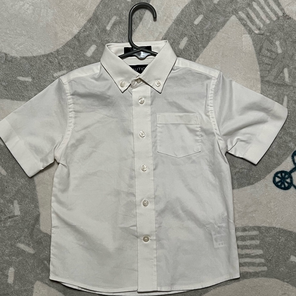 Nautica Kids White Button Down Shirt